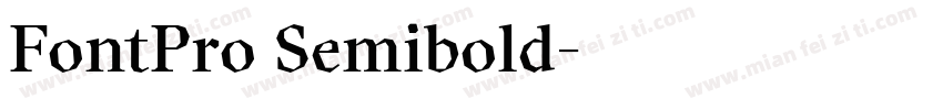 FontPro Semibold字体转换